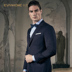 Ai Fans House New Wool Men Blazer Business Slim Navy Blue Wool Suit Suit Men Dress quần tây nam Suit phù hợp