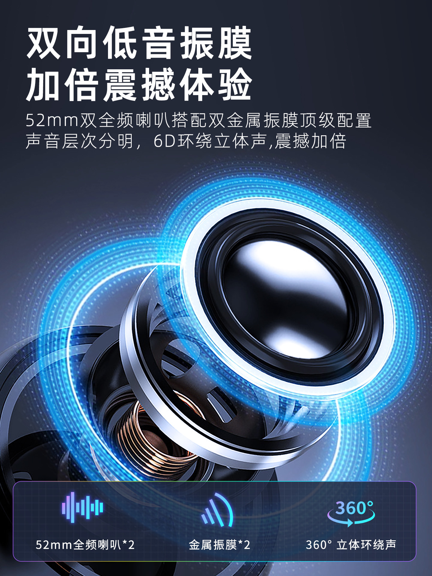 Newman Computer Audio Desktop Home-Use Desktop Laptop Subwoofer Wireless Bluetooth Speaker with Integrated Microphone