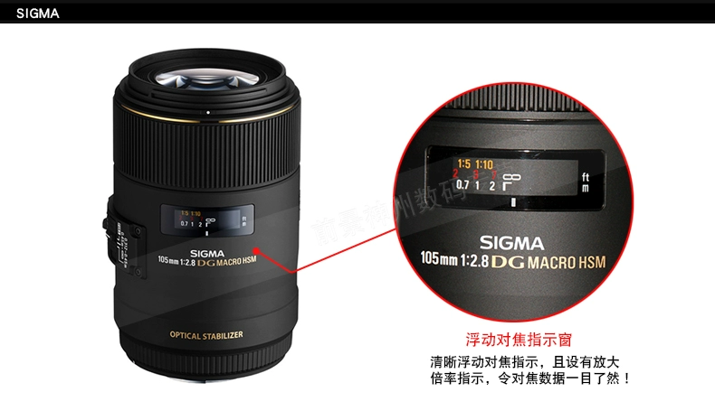 Sigma 105 mét F2.8 OS chống rung trăm micro-hoa côn trùng bằng miệng macro close-up ống kính SLR Canon