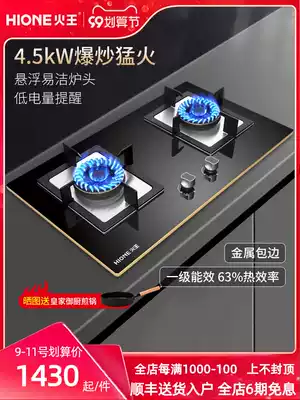 Fire King WJAB3 household 4 5KW firepower gas stove double mouth gas furnace gas gas stove stove embedded dual purpose