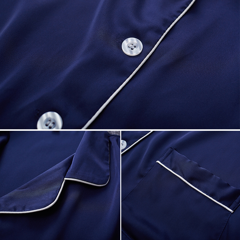 Pyjama mixte en Soie à manches longues - Ref 3006013 Image 4