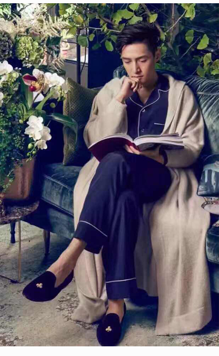 Pyjama mixte en Soie à manches longues - Ref 3006013 Image 8