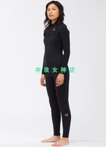 Billabong4 3mm冲浪全身防寒服湿衣潜水服浮潜冬女 surf fullsuit