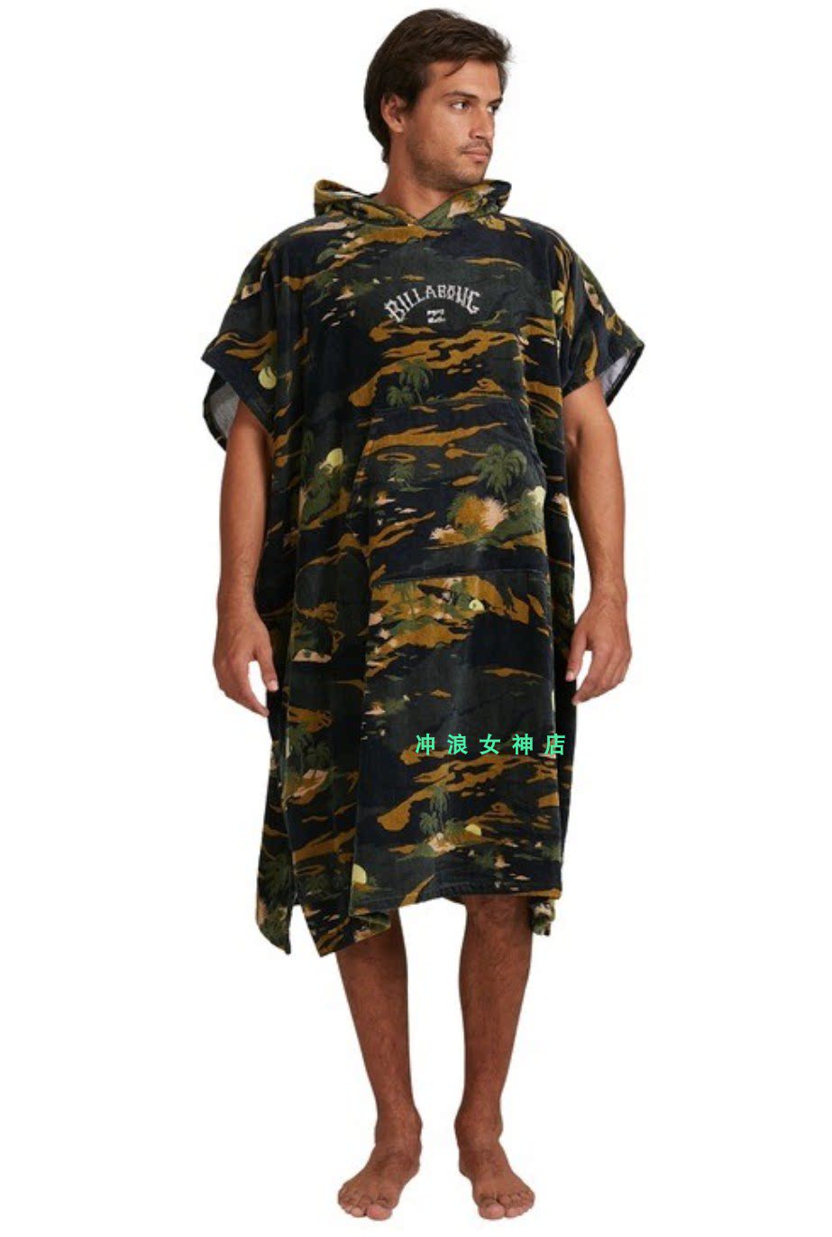 American Billabong surf cape bath towel snorkeling diving swimming towels changing clothes bathrobes water absorbent male