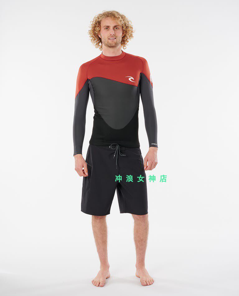 RIP CURL 1.5mm long sleeve jacket top surf cold suit wet suit diving sunscreen anti-wear spring and autumn men