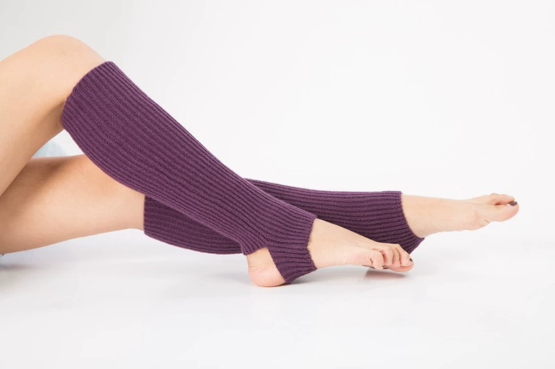 Vớ yoga, chân phụ nữ, múa ba lê, khiêu vũ Latin, xà cạp, chân chống trượt, len, ngắn, mắt cá chân, tập luyện chuyên nghiệp