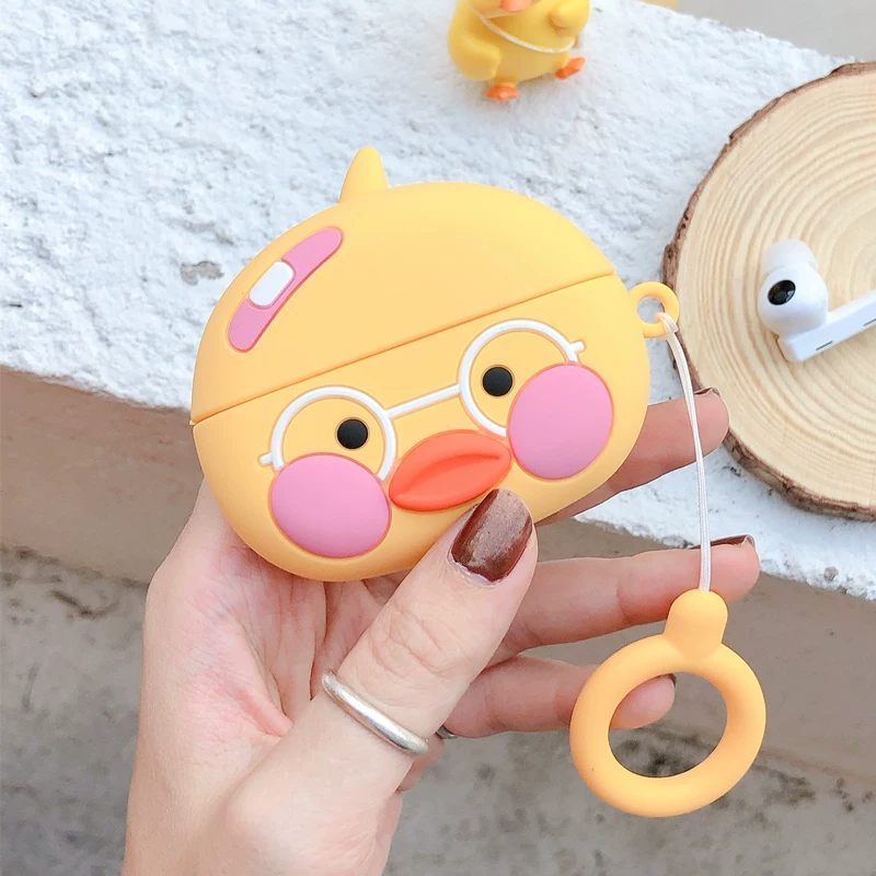 Compatible wireless headphones, cartoon cute silicone protective case, bluetooth