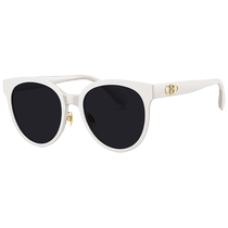 Tyrant White Frame Ink Mirror Woman 2023 New Tide Cat Eye Anti-UV Advanced Sensation White Sunglasses Female