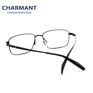CHARMANT夏蒙β钛材眼镜架男士商务半框光学近视眼镜镜框CH10353