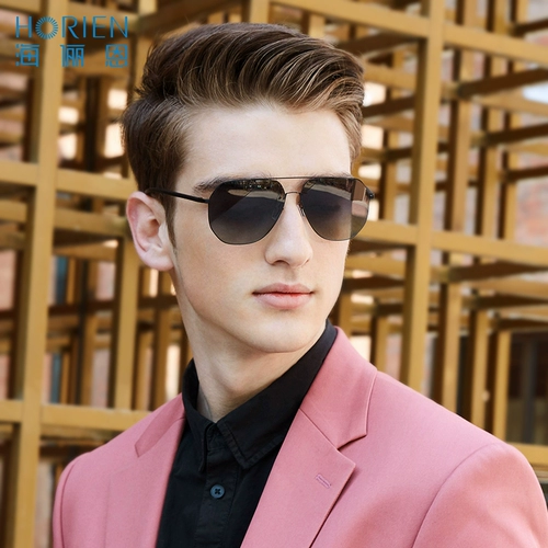 Солнцезащитные очки Hailien, новинка 2025 года, поляризационные солнцезащитные очки в форме жабы с двойным лучом, мужские специальные зеркала для вождения 6858