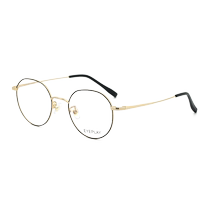 目戏高度数近视眼镜近视眼镜男女款轻盈小圆框可配1000°镜片1045