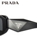 Prada Sunglasses Prada Sunglasses for Women, Fashionable and High-End, Square Frame, Can Be Worn with Prescription Lenses for Nearsightedness, 17Wsf
