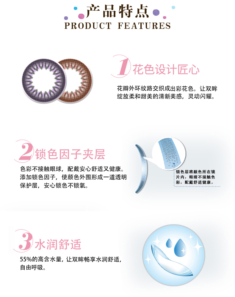 Vẻ đẹp hỗn hợp chủng tộc của Haiyan ném 10 mảnh kính vô hình đường kính lớn. Cửa hàng hàng đầu của kính Baodao - Kính đeo mắt kính kính thời trang nữ