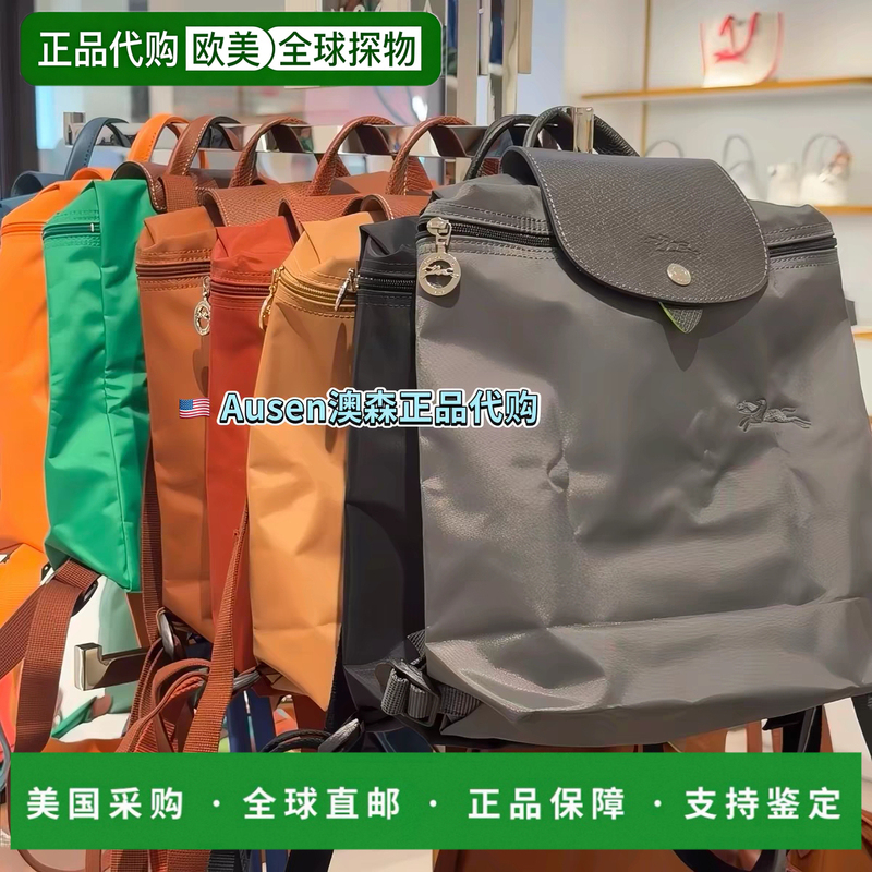 Authentic Purchase: Longchamp Nylon Backpack in Lotus Pink and Graphite Gray