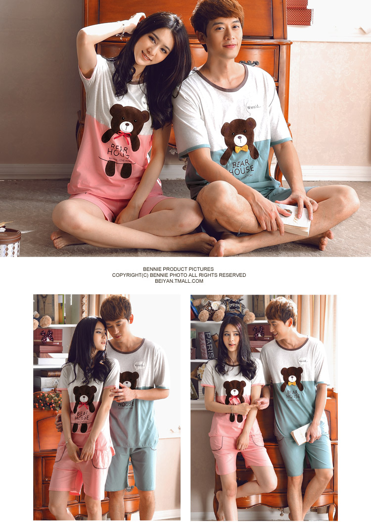 Pyjama mixte en Coton à manche courte - Ref 3005233 Image 40