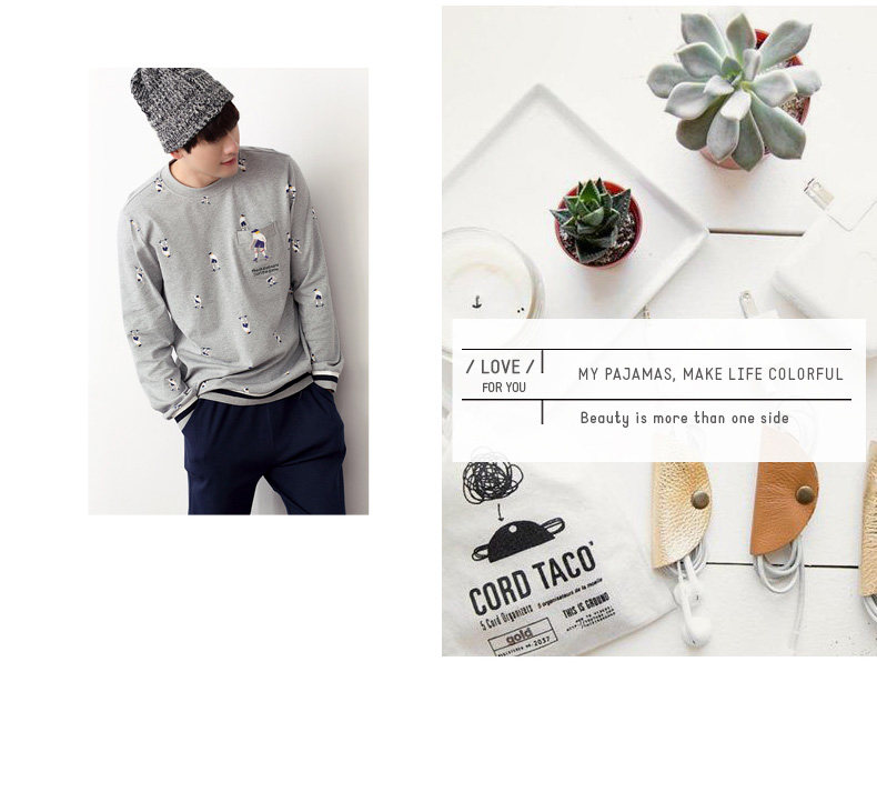 Pyjama mixte en Coton à manches longues - Ref 3005215 Image 10