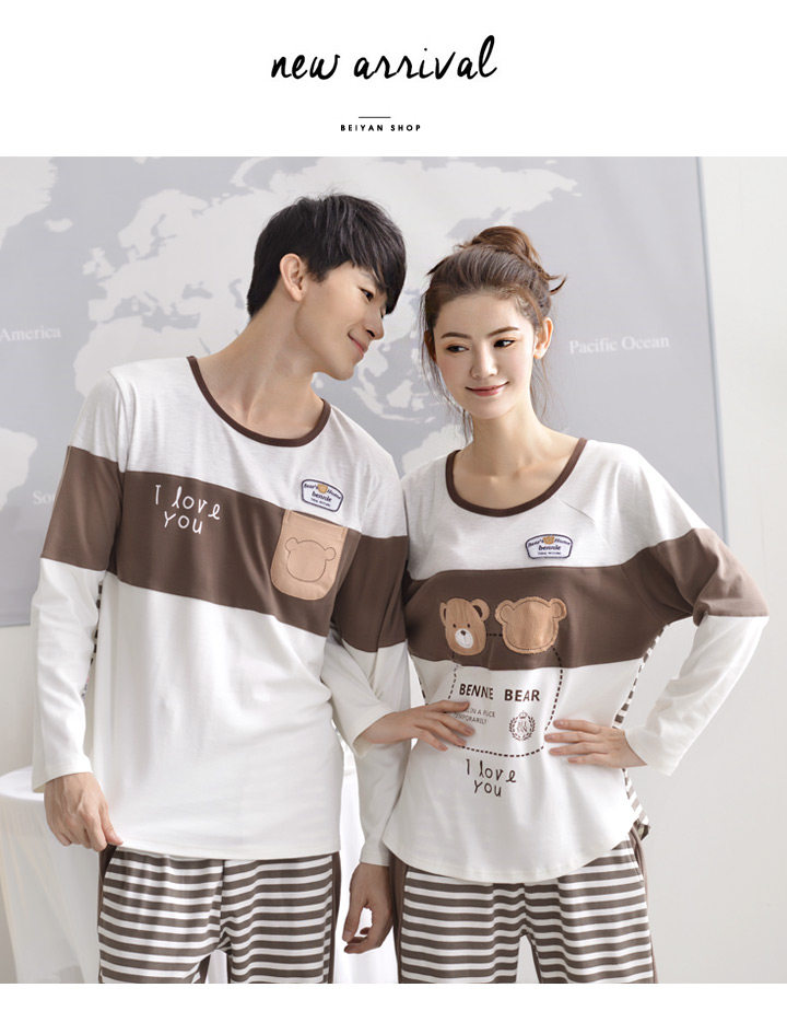 Pyjama mixte en Coton à manches longues - Ref 3005149 Image 6