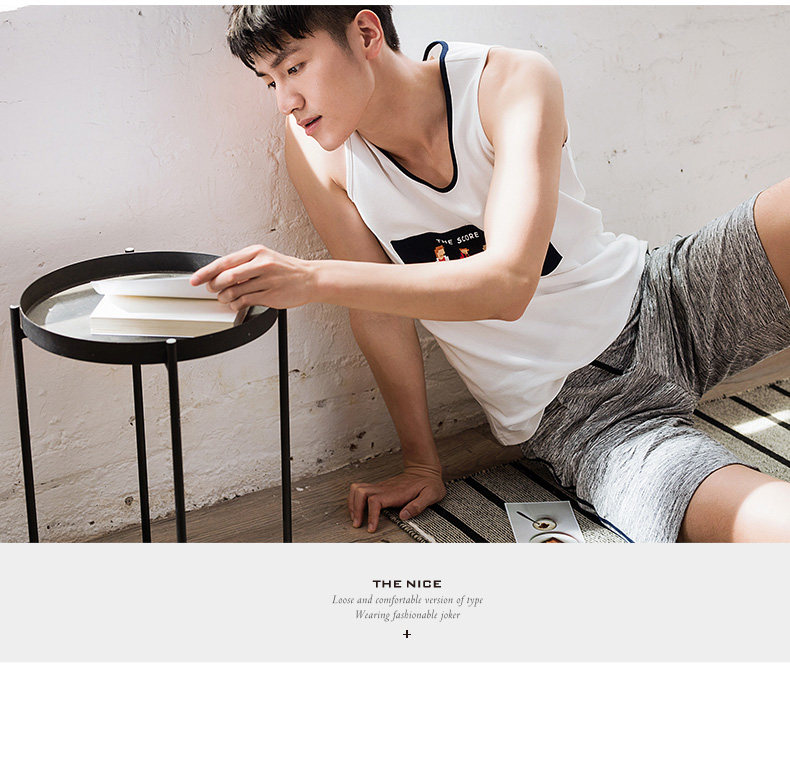 Pyjama mixte en Coton à sans manches - Ref 3005216 Image 11