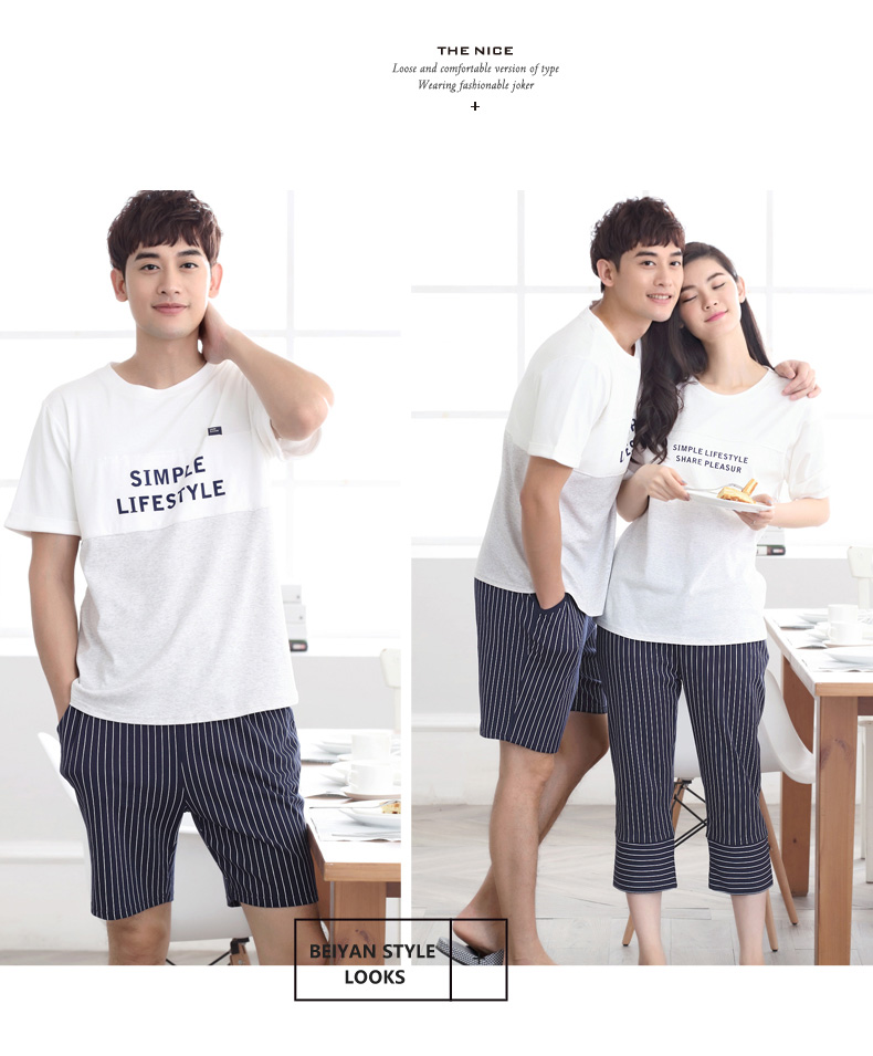 Pyjama mixte en Coton à manche courte - Ref 3005193 Image 55