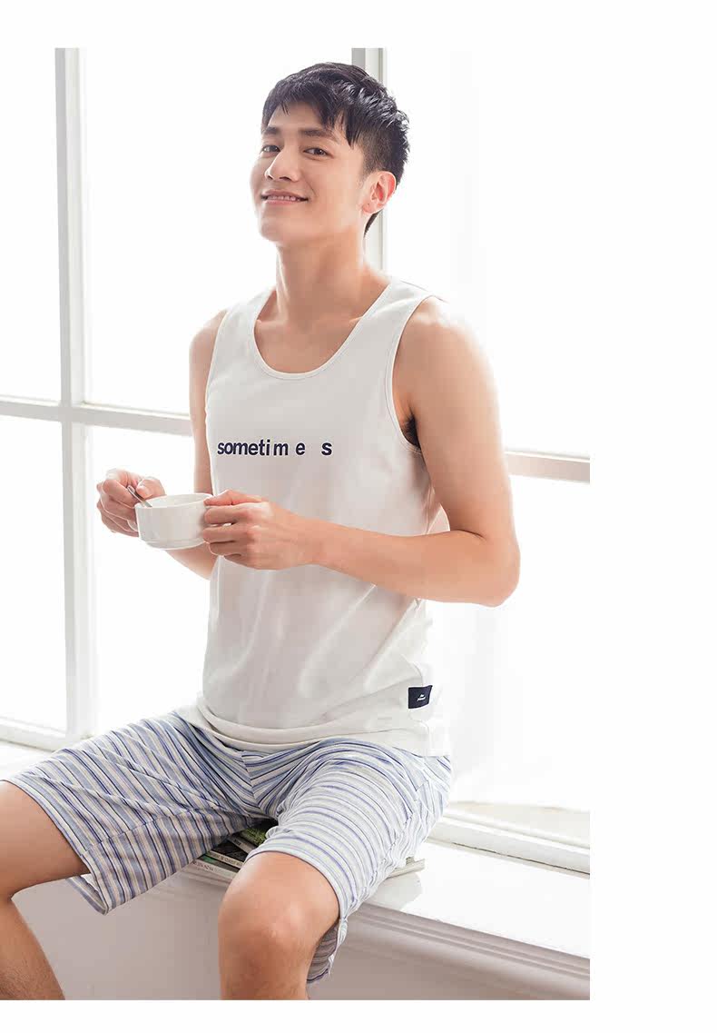 Pyjama mixte en Coton à sans manches - Ref 3005197 Image 17