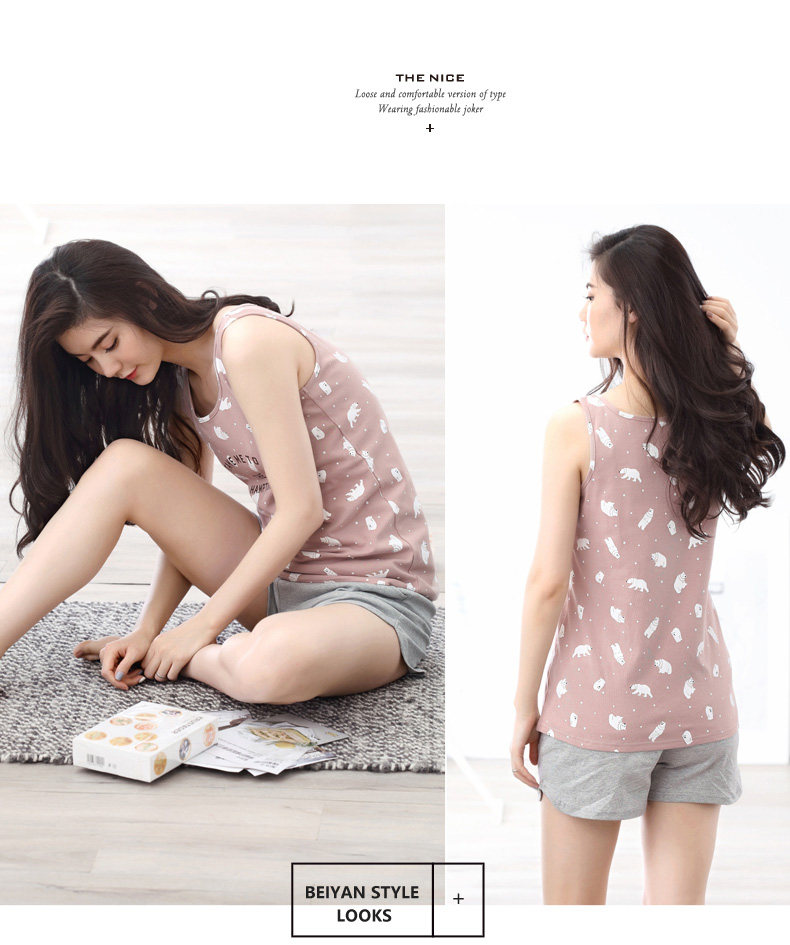 Pyjama mixte en Coton à sans manches - Ref 3005208 Image 19