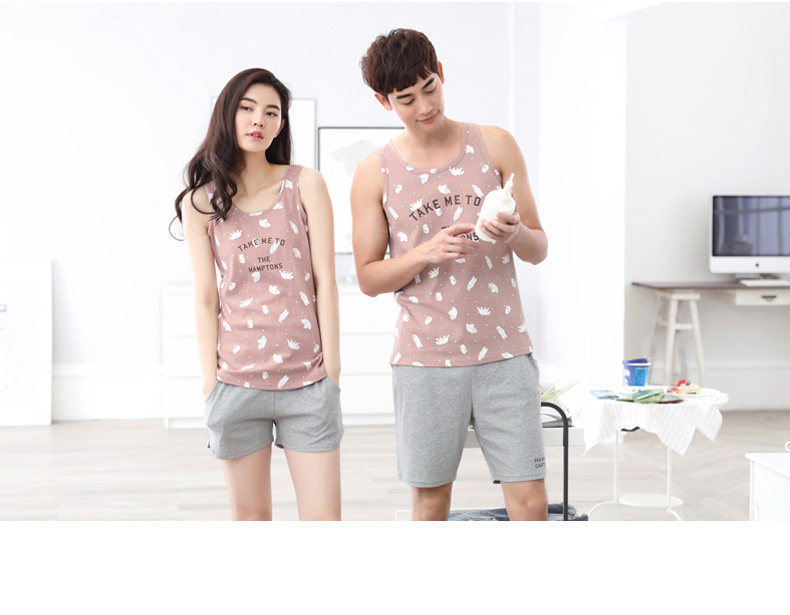 Pyjama mixte en Coton à sans manches - Ref 3005208 Image 9