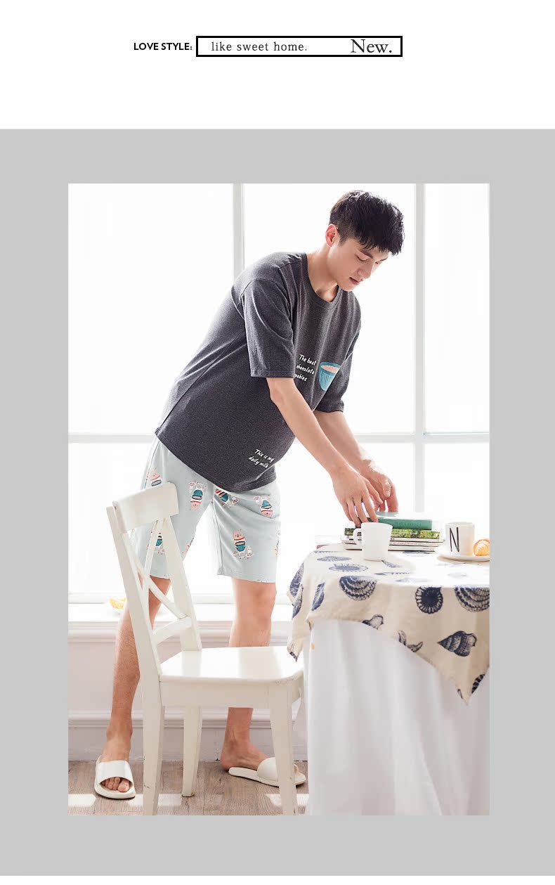 Pyjama mixte en Coton à manche courte - Ref 3005202 Image 12