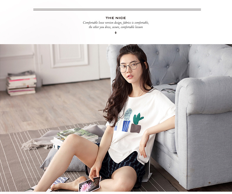 Pyjama mixte en Coton à manche courte - Ref 3005078 Image 8