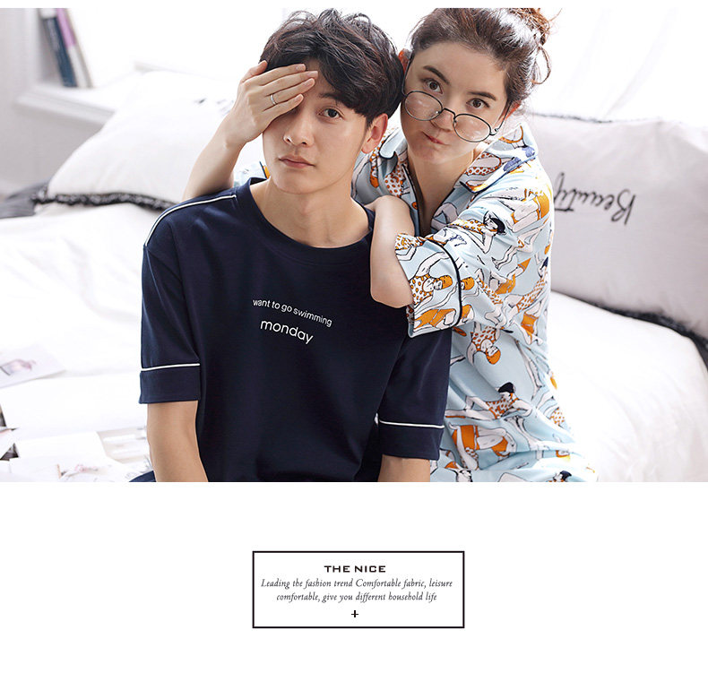 Pyjama mixte en Coton à manchon moyen - Ref 3005186 Image 13