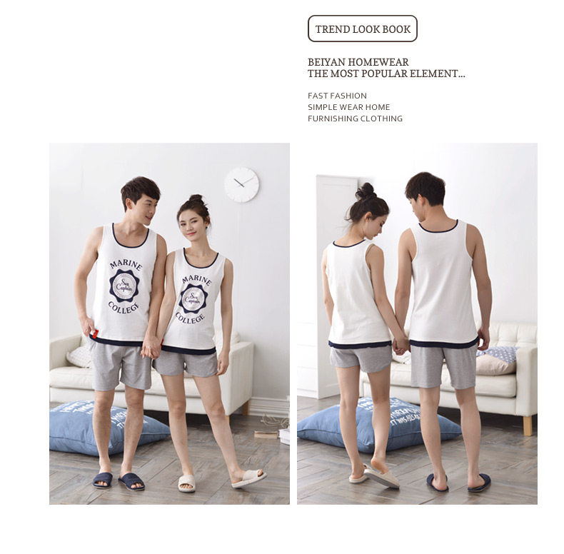 Pyjama mixte en Coton à sans manches - Ref 3005157 Image 16