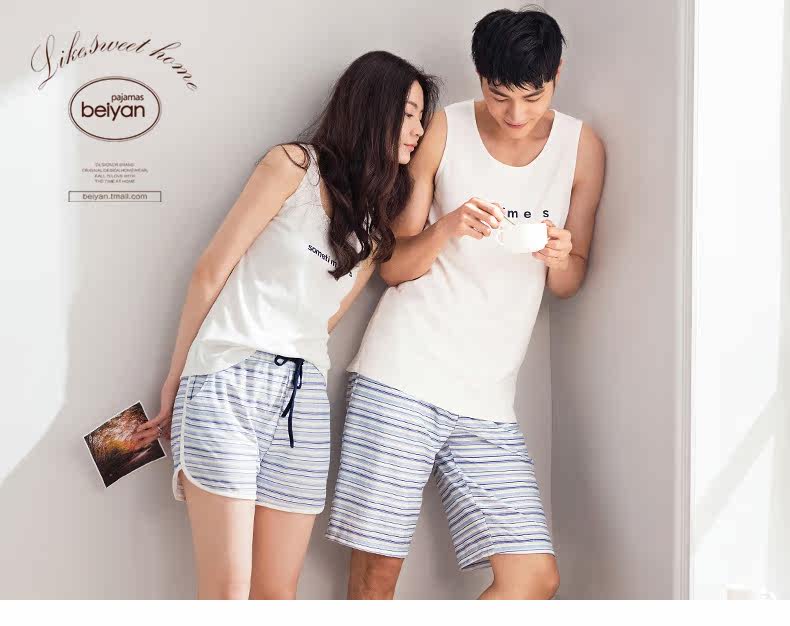 Pyjama mixte en Coton à sans manches - Ref 3005197 Image 7