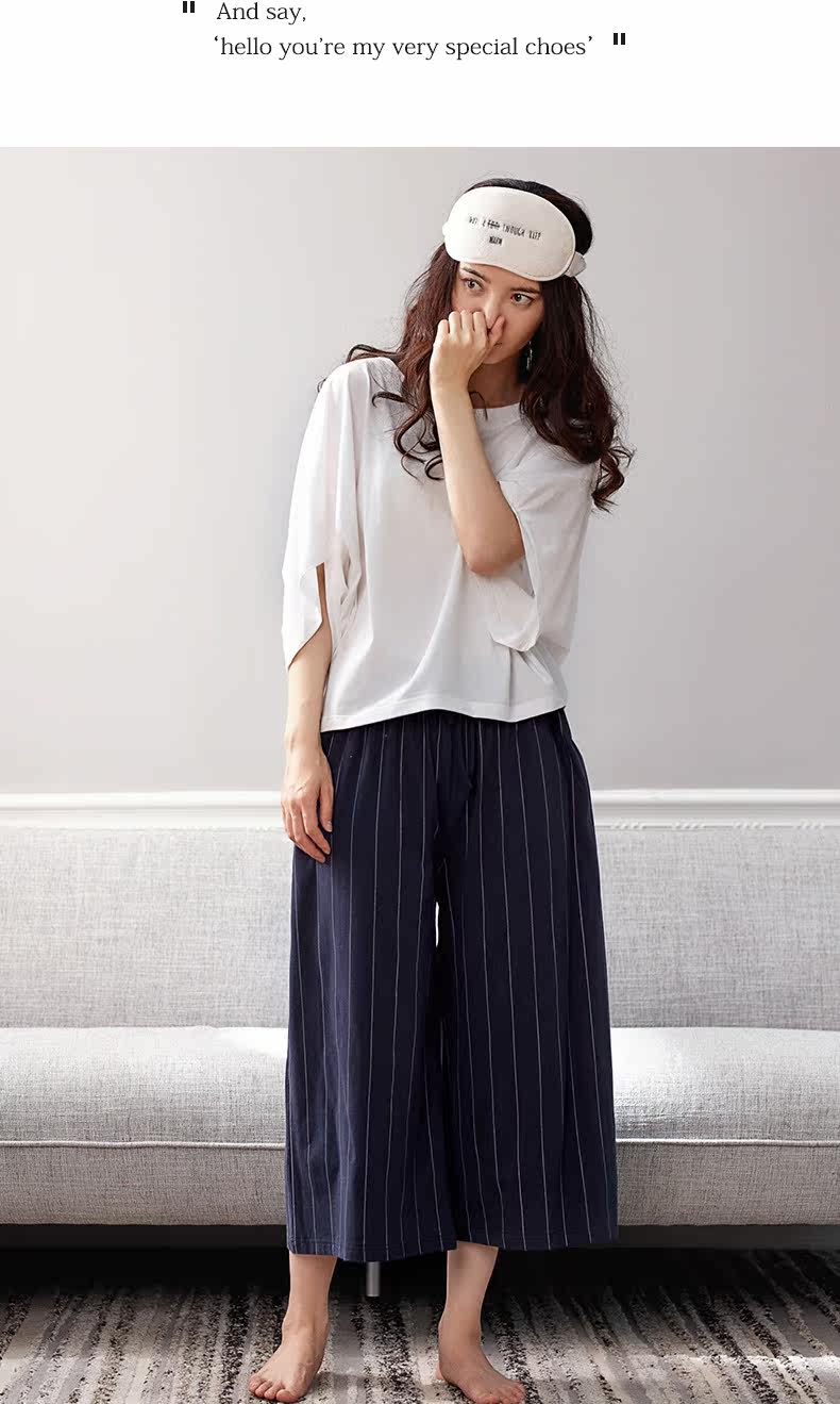 Pyjama pour femme en Coton à manches - Ref 2993142 Image 10