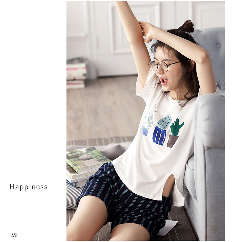 Pyjama mixte en Coton à manche courte - Ref 3005078 Image 10