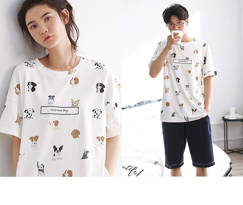 Pyjama mixte en Coton à manche courte - Ref 3005093 Image 17