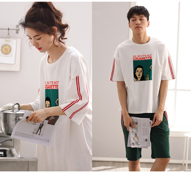 Pyjama mixte en Coton à manche courte - Ref 3005239 Image 14