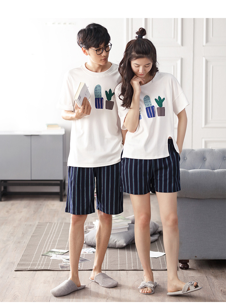 Pyjama mixte en Coton à manche courte - Ref 3005078 Image 16