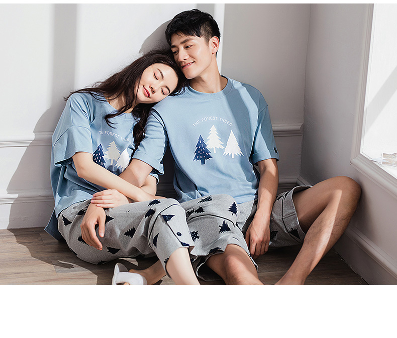 Pyjama mixte en Coton à manche courte - Ref 3005206 Image 10