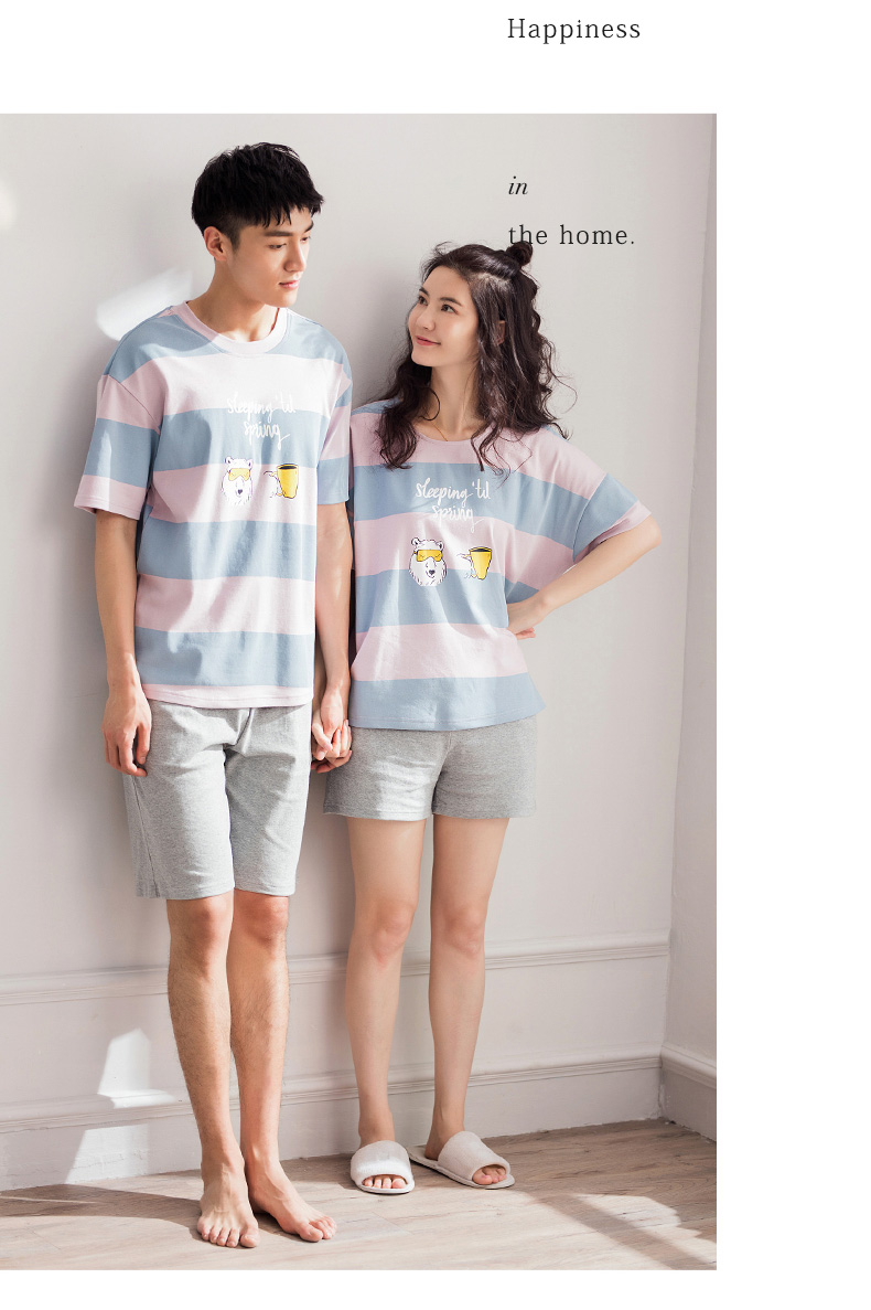 Pyjama mixte en Coton à manche courte - Ref 3005194 Image 13