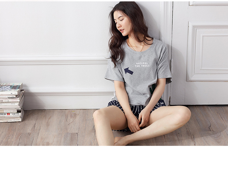 Pyjama mixte en Coton à manche courte - Ref 3005235 Image 9