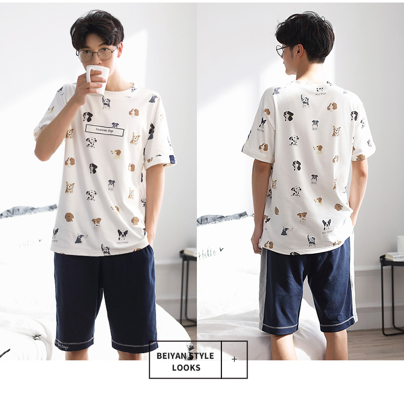 Pyjama mixte en Coton à manche courte - Ref 3005255 Image 22