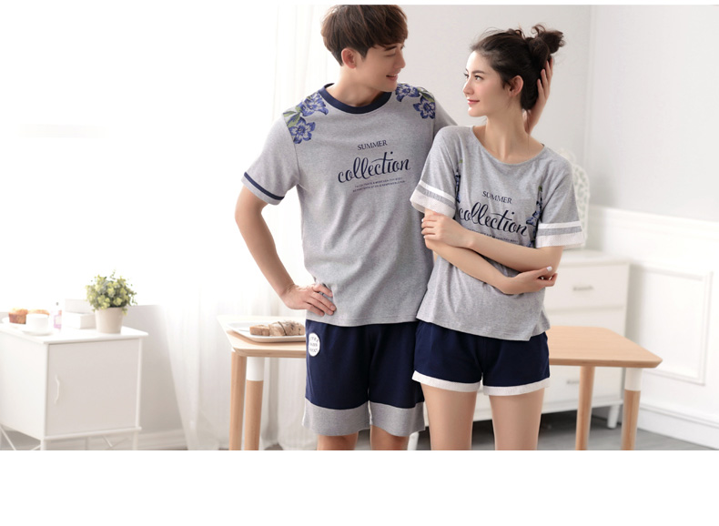 Pyjama mixte en Coton à manche courte - Ref 3005189 Image 8