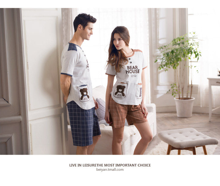 Pyjama mixte en Coton à manche courte - Ref 3005233 Image 31