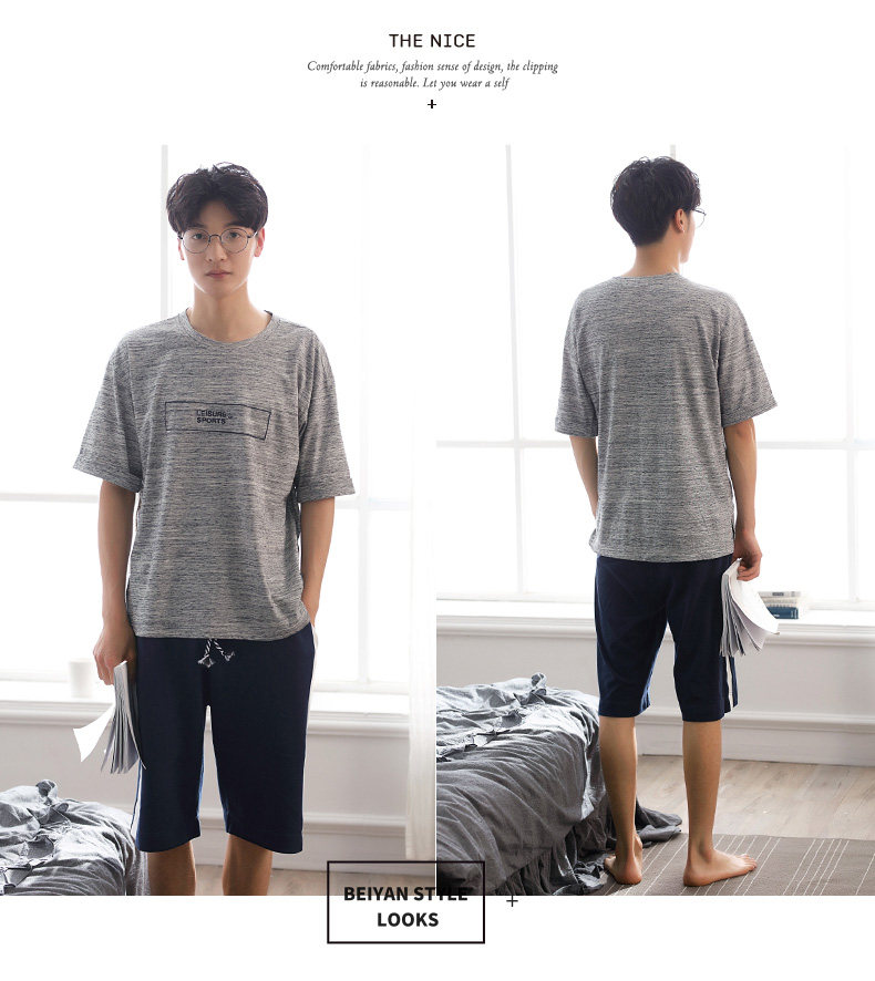 Pyjama mixte en Coton à manchon moyen - Ref 3005142 Image 21