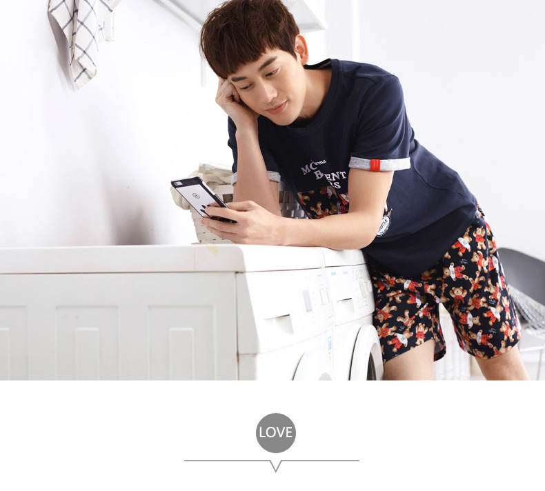 Pyjama mixte en Coton à manche courte - Ref 3005199 Image 6