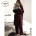 Dưới đây mùa đông san hô nhung nữ đồ ngủ phụ nữ gợi cảm dày flannel dịch vụ nhà dài cardigan phù hợp với hai mảnh Giống cái