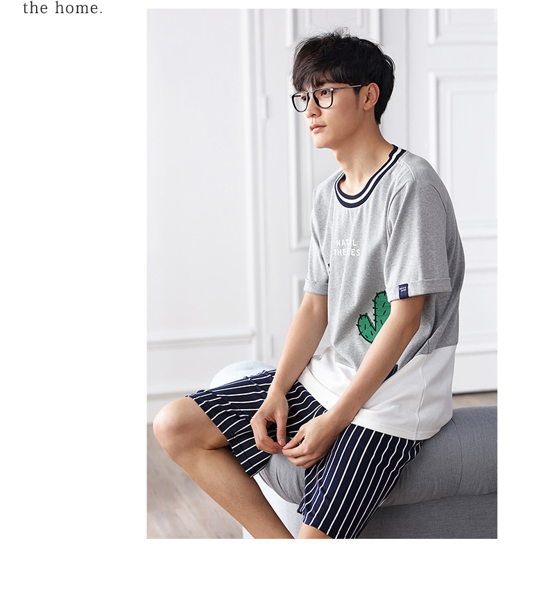 Pyjama mixte en Coton à manche courte - Ref 3005235 Image 11