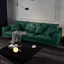 618 preemptive plus purchase] light luxury First layer cowhide leather sofa living room small apartment three person sofa 123 combination