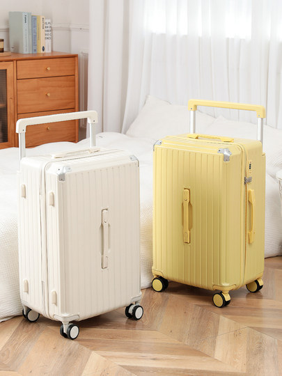 Wide Handle Suitcase 2025 New Model Women's Rolling Luggage with Combination Lock, Multifunctional Large Capacity 37-Inch Spinner Suitcase