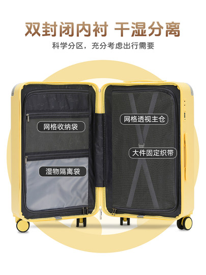 Großraumkoffer für Damen 2025 neuer explosionsgeschützter Reißverschlusskoffer Universalrad Herren-Reisekoffer Koffer Trolley-Koffer