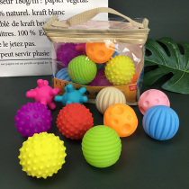 Massage ball touch feeling training newborn baby hand grip ball sense puzzle soft glue baby grasp training
